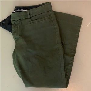 GUC Banana Republic Olive Sloan Skinny Fit Ankle Pants Petite